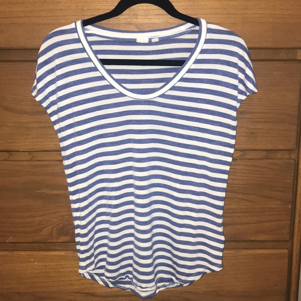 GAP striped cap sleeve Tee XS